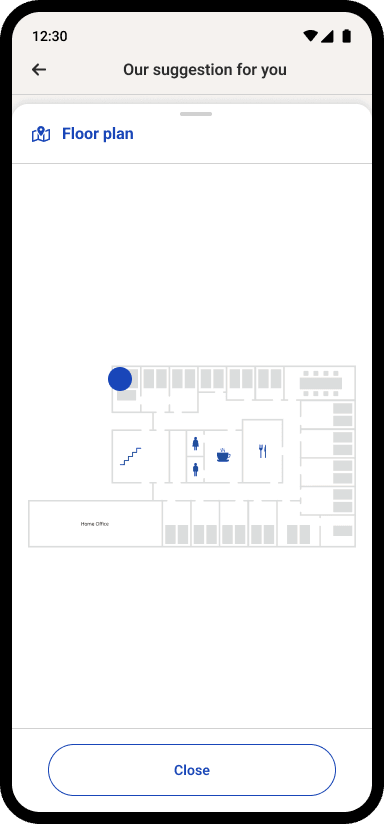 desk.ly mobile app reservation confirmation and booking details