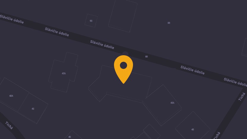 Map — Innovators Hub, Slavičie údolie 47, Bratislava
